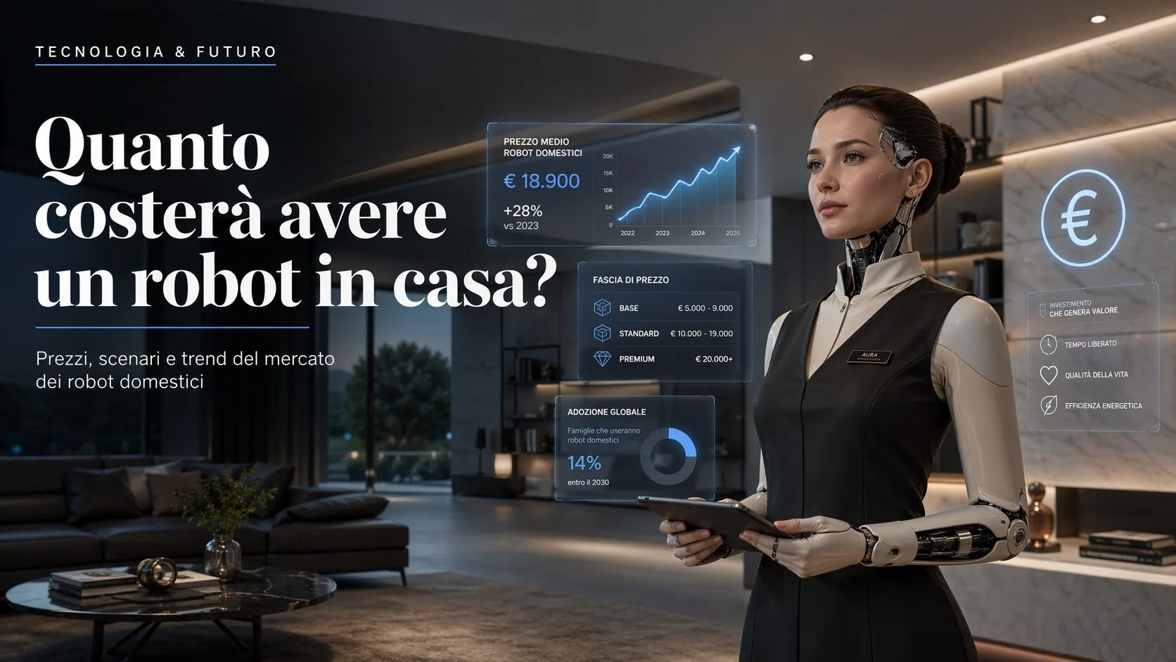 Quanto costerà avere un robot in casa?